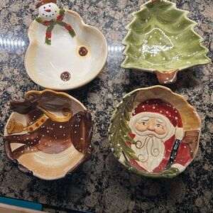 Dario Farrucci Festive Holiday Ceramic Dish Set